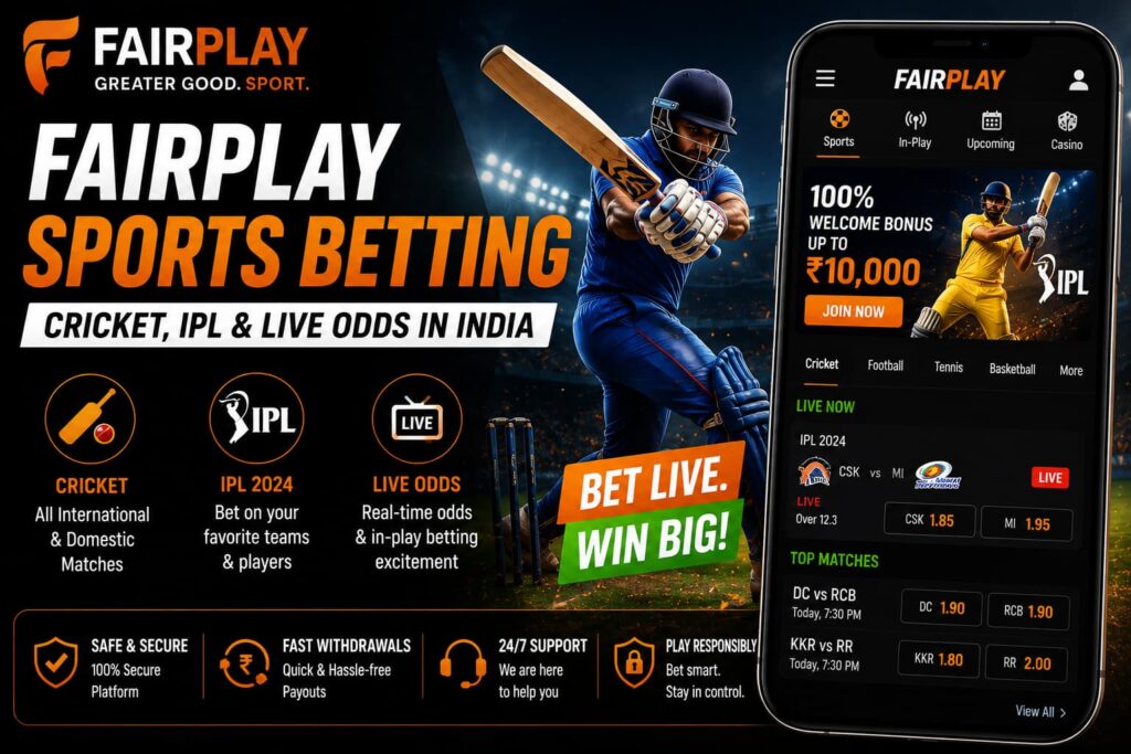 FairPlay Sports Betting – Cricket, IPL & Live Odds in India