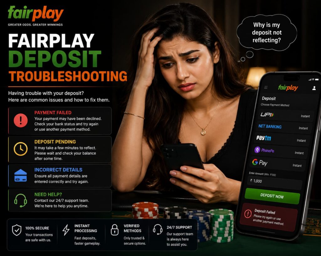 Fairplay Deposit Troubleshooting