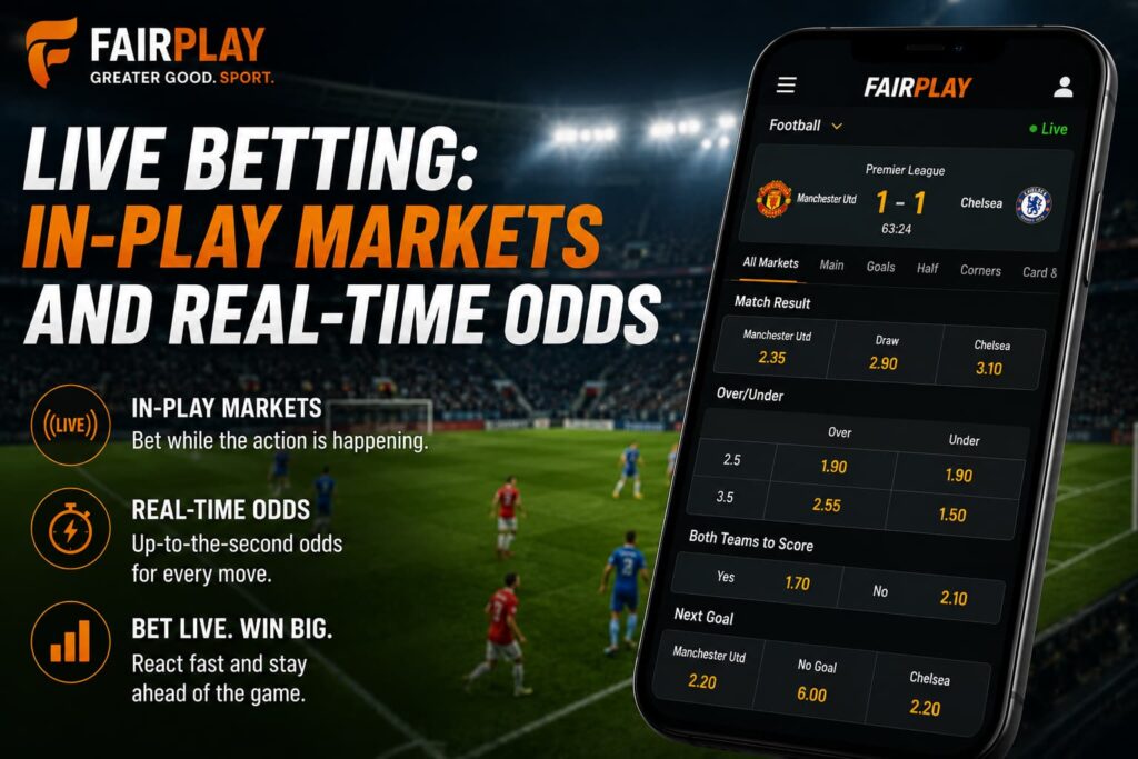Live Betting In-Play Markets and Real-Time Odds